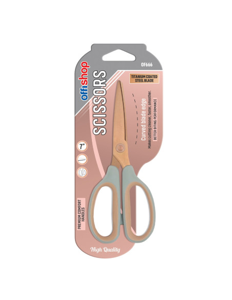 Foarfeca birou, maner plastic, titan, 17.5 cm - OFFISHOP