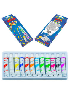 ROB-16661,Culori acrilice, 9 ml, 12 tuburi/cutie - NEBO