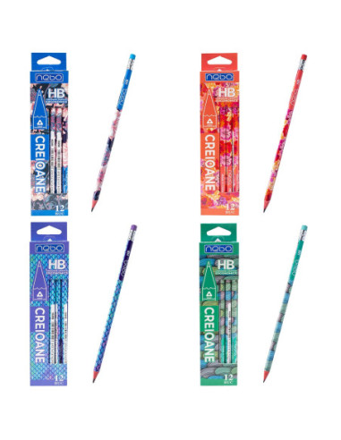 ROB-16290,Creioane grafit, 12 buc/set - NEBO