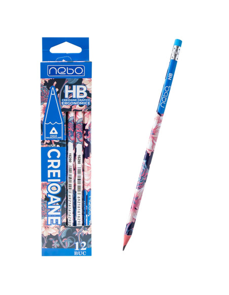 ROB-16290,Creioane grafit, 12 buc/set - NEBO