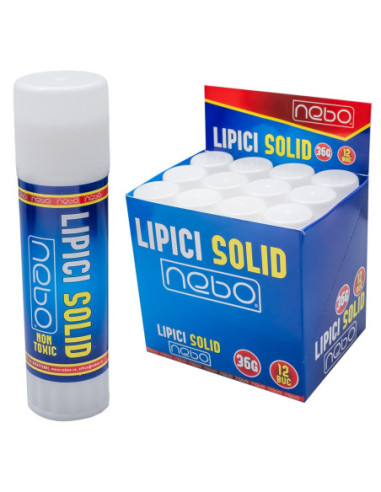 Lipici solid, 36g, 12 buc/set - NEBO