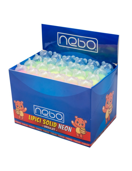Lipici solid, Neon, 8g, Ursulet - NEBO - Set 24