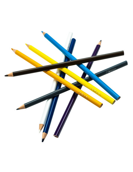 ROB-16425,Creioane color, triunghiulare, 6 culori - NEBO