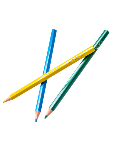 ROB-16429,Creioane color, triunghiulare, Jumbo, 12 culori - NEBO