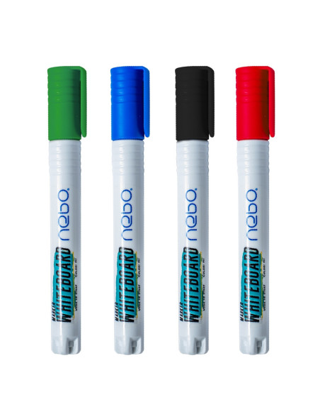 Markere Whiteboard, 4 culori/set - NEBO