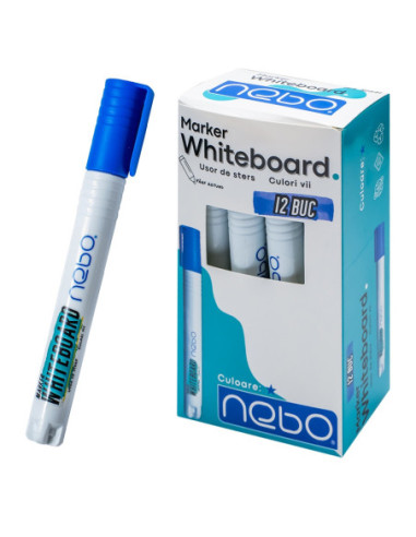 Marker Whiteboard, Albastru, 12...