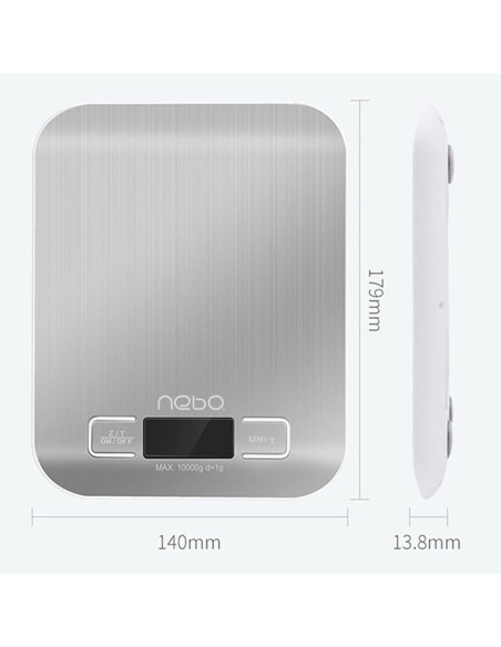 ROB-16911,Cantar electronic, din otel inoxidabil - NEBO