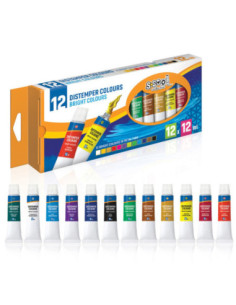 SC001,Tempera, 12 ml, 12 culori/set - S-COOL 2