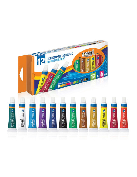 SC170,Tempera, 6 ml, 12 culori/set - S-COOL