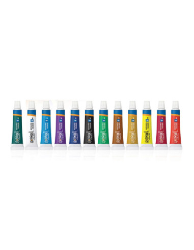 SC170,Tempera, 6 ml, 12 culori/set - S-COOL