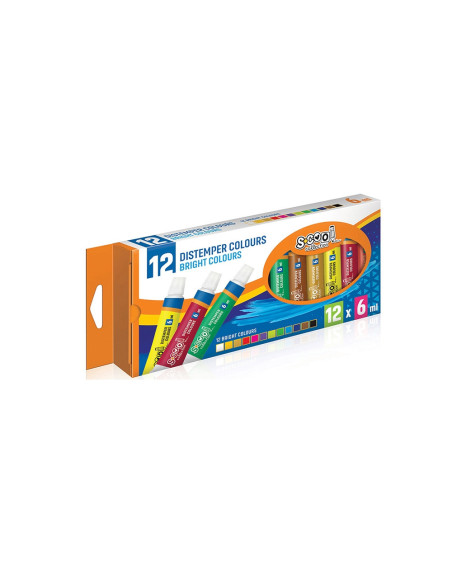 SC170,Tempera, 6 ml, 12 culori/set - S-COOL