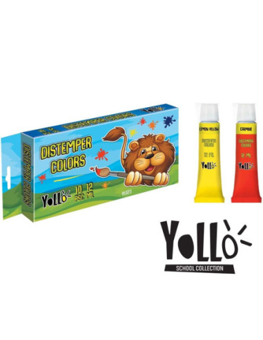 YL023,Tempera, 12 ml, 10 culori/set - S-COOL