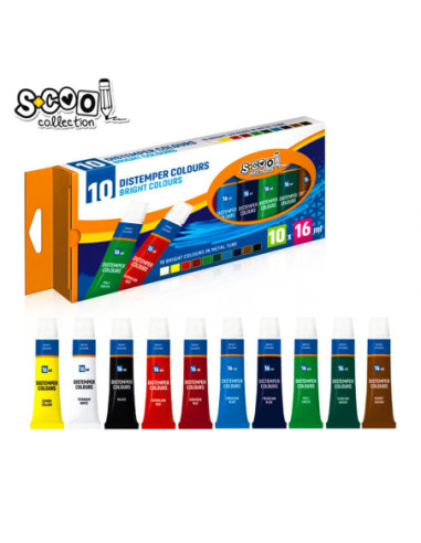 SC295,Tempera, 16 ml, 10 cul/set - S-COOL