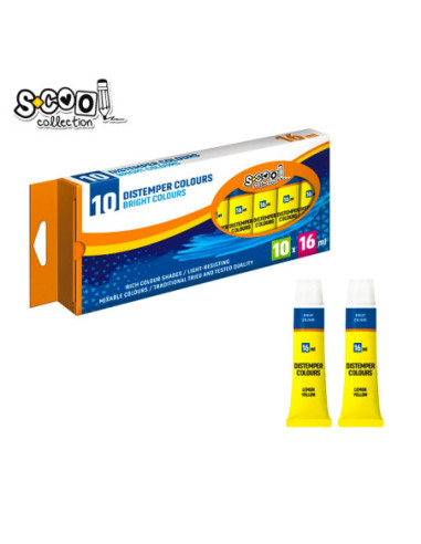 SC297,Tempera galben lamaie, 16 ml, 10 buc/set - S-COOL
