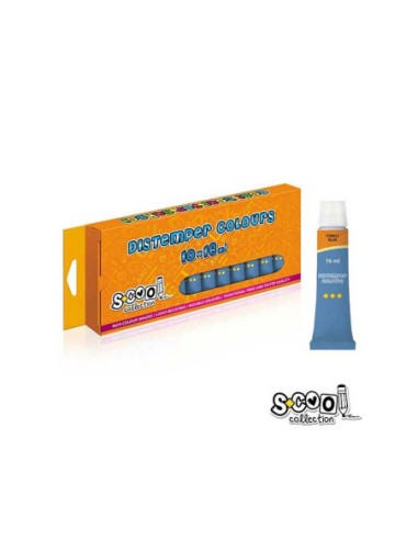 SC301,Tempera albastru, 16 ml, 10 buc/set - S-COOL