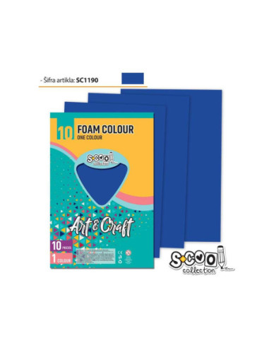 SC1190,Hartie buretata, albastra, 10buc/set, 20x30 cm - S-COOL