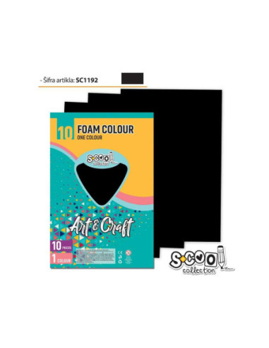 SC1192,Hartie buretata, neagra, 10buc/set, 20x30 cm - S-COOL