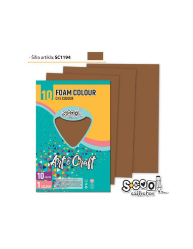 SC1194,Hartie buretata, maro deschis, 10buc/set, 20x30 cm - S-COOL