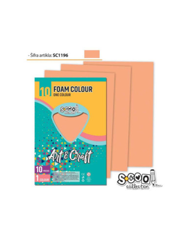 SC1196,Hartie buretata, piersica, 10buc/set, 20x30 cm - S-COOL