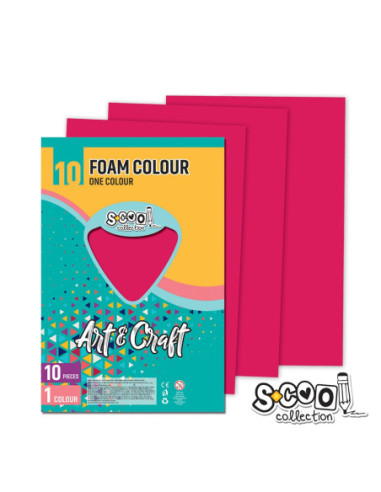 SC1198,Hartie buretata, magenta, 10buc/set, 20x30 cm - S-COOL