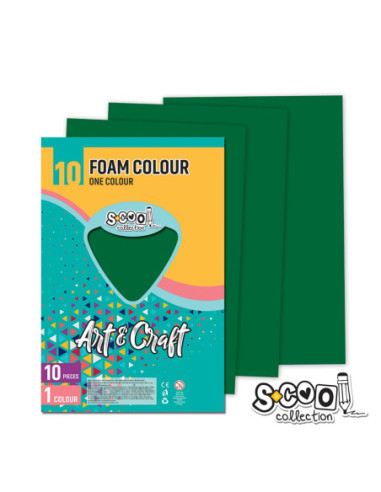 SC1199,Hartie buretata, verde inchis, 10buc/set, 20x30 cm - S-COOL