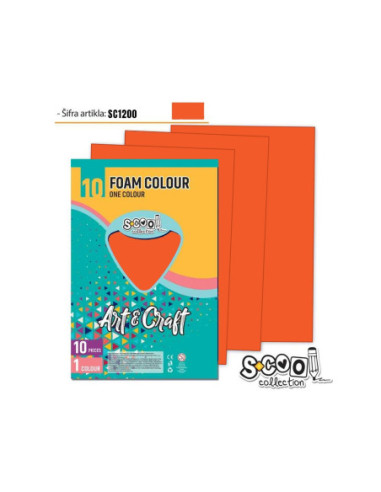 SC1200,Hartie buretata, portocalie, 10buc/set, 20x30 cm - S-COOL
