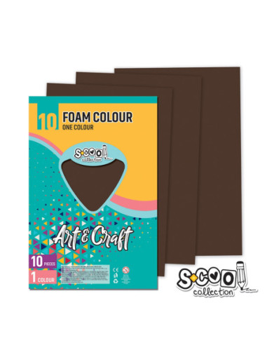 SC1201,Hartie buretata, maro inchis, 10buc/set, 20x30 cm - S-COOL