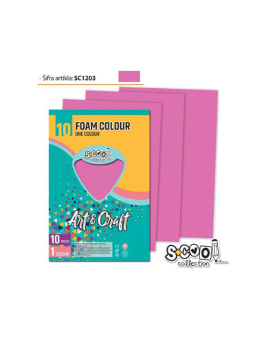 SC1203,Hartie buretata, roz, 10buc/set, 20x30 cm - S-COOL
