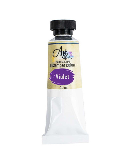 ART020,Tempera Art, VIOLET, 45ml, 6 buc/set- ARTLINE