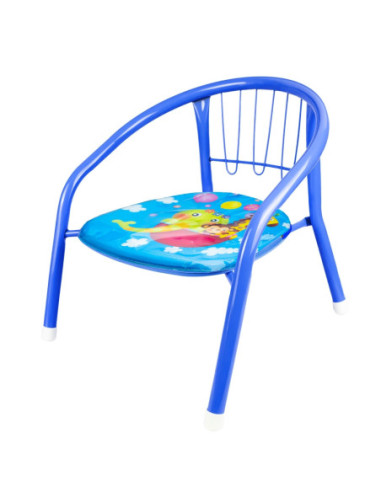 XL-001/Albastru,Scaunel din metal pentru copii, 35x25 cm