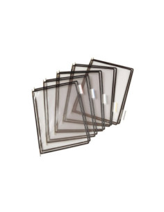 SD-5610/NEGRU-10,Folie A4 cu rama metalica Tarifold NEGRU - Set 10
