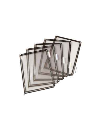 SD-5610/NEGRU-10,Folie A4 cu rama metalica Tarifold NEGRU - Set 10