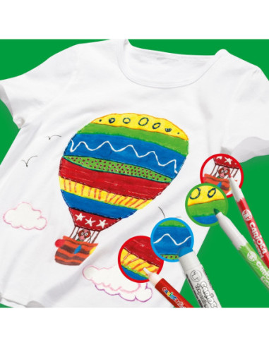 Fineliner Carioca Fabric 10/set