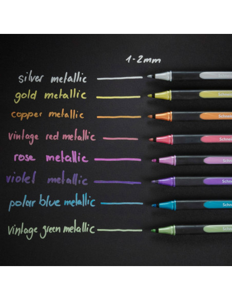 SD-PMK061-10,Liner metalic Schneider Paint-It 020 1-2 mm - Set 10