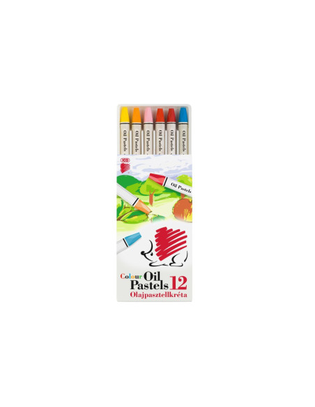 SD-SKR246-12,Creioane Oil Pastel Ico Arici 12/set