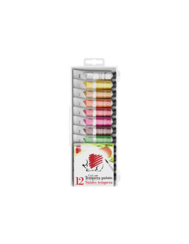 SD-SKP243,Acuarele tempera ICO Arici 12 ml 12 culori/set