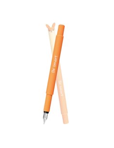 Stilou Animal Eberhard Faber, penita M, corp plastic mat soft-touch, Vulpe