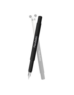 Stilou Animal Eberhard Faber, penita M, corp plastic mat soft-touch, Panda