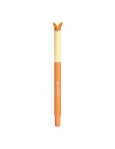 Stilou Animal Eberhard Faber, penita M, corp plastic mat soft-touch, Vulpe 2