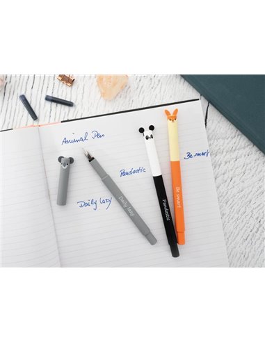 Stilou Animal Eberhard Faber, penita M, corp plastic mat soft-touch, Koala