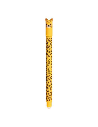 Roller cu cerneala termosensibila albastra Eberhard Faber Animal erase it, 0.7 mm, Leopard