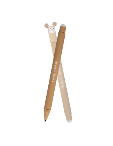 Roller cu cerneala termosensibila albastra Eberhard Faber Animal erase it, 0.7 mm, Maimuta