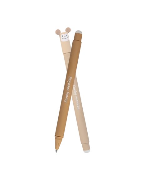 Roller cu cerneala termosensibila albastra Eberhard Faber Animal erase it, 0.7 mm, Maimuta