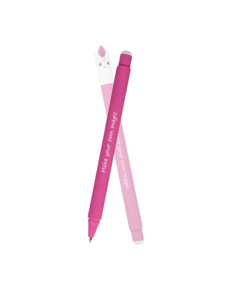 Roller cu cerneala termosensibila albastra Eberhard Faber Animal erase it, 0.7 mm, Unicorn