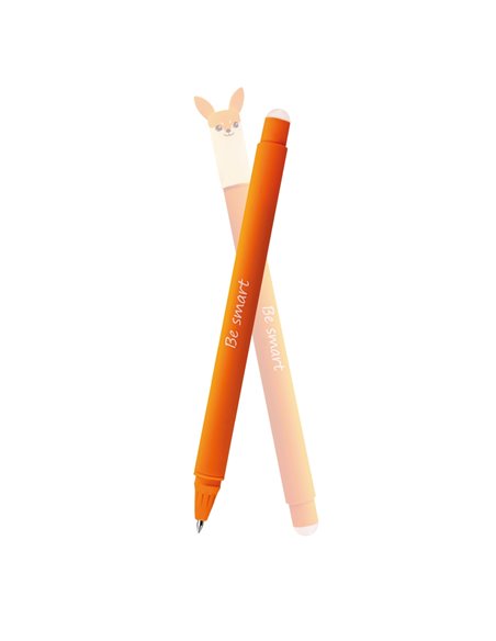 Roller cu cerneala termosensibila albastra Eberhard Faber Animal erase it, 0.7 mm, Vulpe