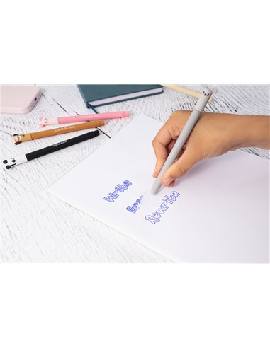 Roller cu cerneala termosensibila albastra Eberhard Faber Animal erase it, 0.7 mm, Lama