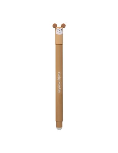 Roller cu cerneala termosensibila albastra Eberhard Faber Animal erase it, 0.7 mm, Maimuta