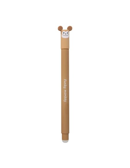 Roller cu cerneala termosensibila albastra Eberhard Faber Animal erase it, 0.7 mm, Maimuta