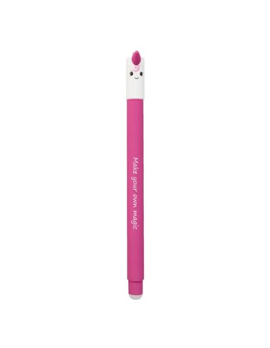 Roller cu cerneala termosensibila albastra Eberhard Faber Animal erase it, 0.7 mm, Unicorn
