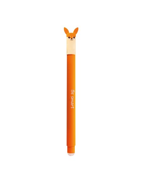 Roller cu cerneala termosensibila albastra Eberhard Faber Animal erase it, 0.7 mm, Vulpe
